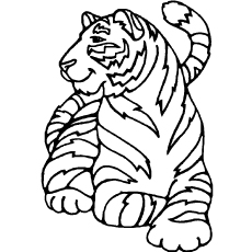 Dibujos de Hermoso Tigre de Amur