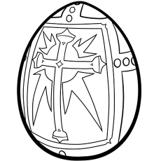 Dibujos de El Huevo de Pascua Religioso