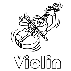 Dibujos de Tocar el Violín
