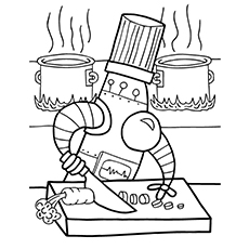 Dibujos de Robot de Cocina