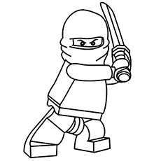 Dibujos de La Poca Ninja Con Mascarilla
