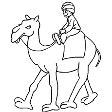 Dibujos de Un Hombre Montando Camello