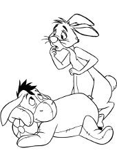Dibujos de Eeyore y Rabbit