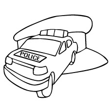 Dibujos de Coche de Policia y Sombrero