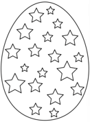 Dibujos de Huevo de Pascua Con Estrella