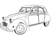 Dibujos de Citroën 2CV