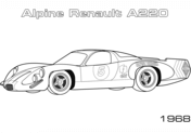 Dibujos de 1968 Alpine A220