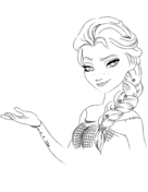 Dibujos de Elsa Es Hermosa