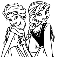 Dibujos de Elsa Con Anna