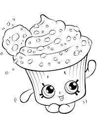 Dibujos de Creamy Cookie Cupcake