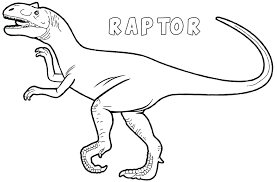 Dibujos de Velociraptor Dinosaurio