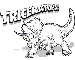 Dibujos de Triceratops Dinosaurio