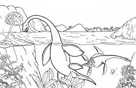 Dibujos de Kronosaurus En El Lago