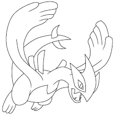 Dibujos de Lugia Pokemon Volando