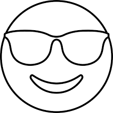 Dibujos de Cara Sonriente Con Gafas de Sol