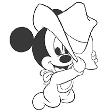 Dibujos de Vaquero Mickey Mouse