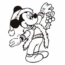 Dibujos de Mickey Mouse de Navidad
