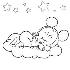 Dibujos de Mickey Mouse Durmiendo