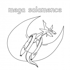Dibujos de Mega Salamence