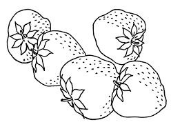 Dibujos de Cinco Fresas
