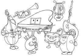 Dibujos de Instrumentos Musicales de Dibujos Animados