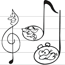 Dibujos de Notas Musicales de Dibujos Animados