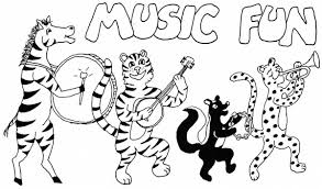 Dibujos de Animales Jugando Musica