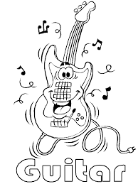 Dibujos de Guitarra de Dibujos Animados