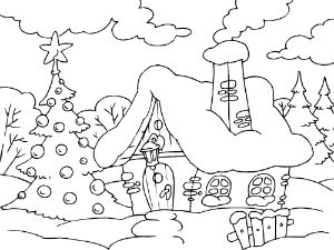 Dibujos de Casa de Navidad
