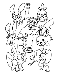 Dibujos de Satoshi Con Pokemon