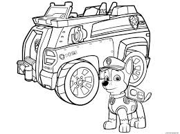 Dibujos de Chase Con Camión de Policía