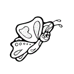 Dibujos de Mariposa de Dibujos Animados Volando