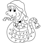 Dibujos de Serpiente De La Navidad