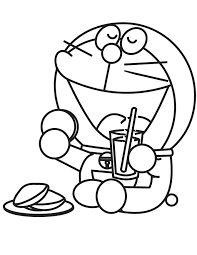 Dibujos de Doraemon Almorzando