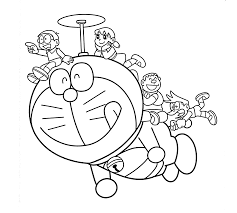 Dibujos de Doraemon Volando Con Amigos