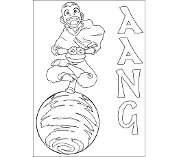 Dibujos de Aang y Bola de Aire