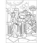 Dibujos de Reina Elinor y Rey Fergus