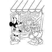 Dibujos de Minnie y Daisy Va de Compras