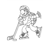 Dibujos de Franklin Jugando Hockey
