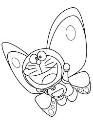 Dibujos de Doraemon La Mariposa Mas Lindo