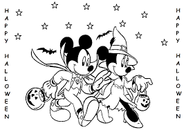 Dibujos de Feliz Halloween Mickey