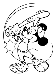 Dibujos de Mickey Jugando Al Béisbol