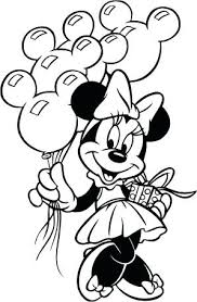 Dibujos de Minnie Con Globo