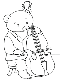 Dibujos de Oso Con Violin