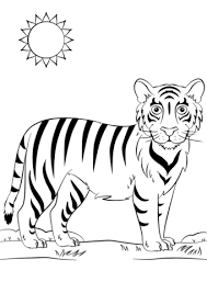 Dibujos de Tigre En La Mañana
