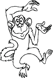 Dibujos de Mono Loco Bailando