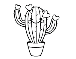 Dibujos de Cactus con Corazones