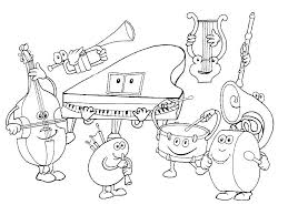Dibujos de Herramientas de Música de Dibujos Animados 