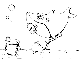 Dibujos de Tiburón Bebé
