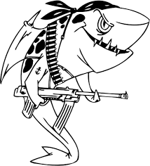 Dibujos de Tiburón de Combate